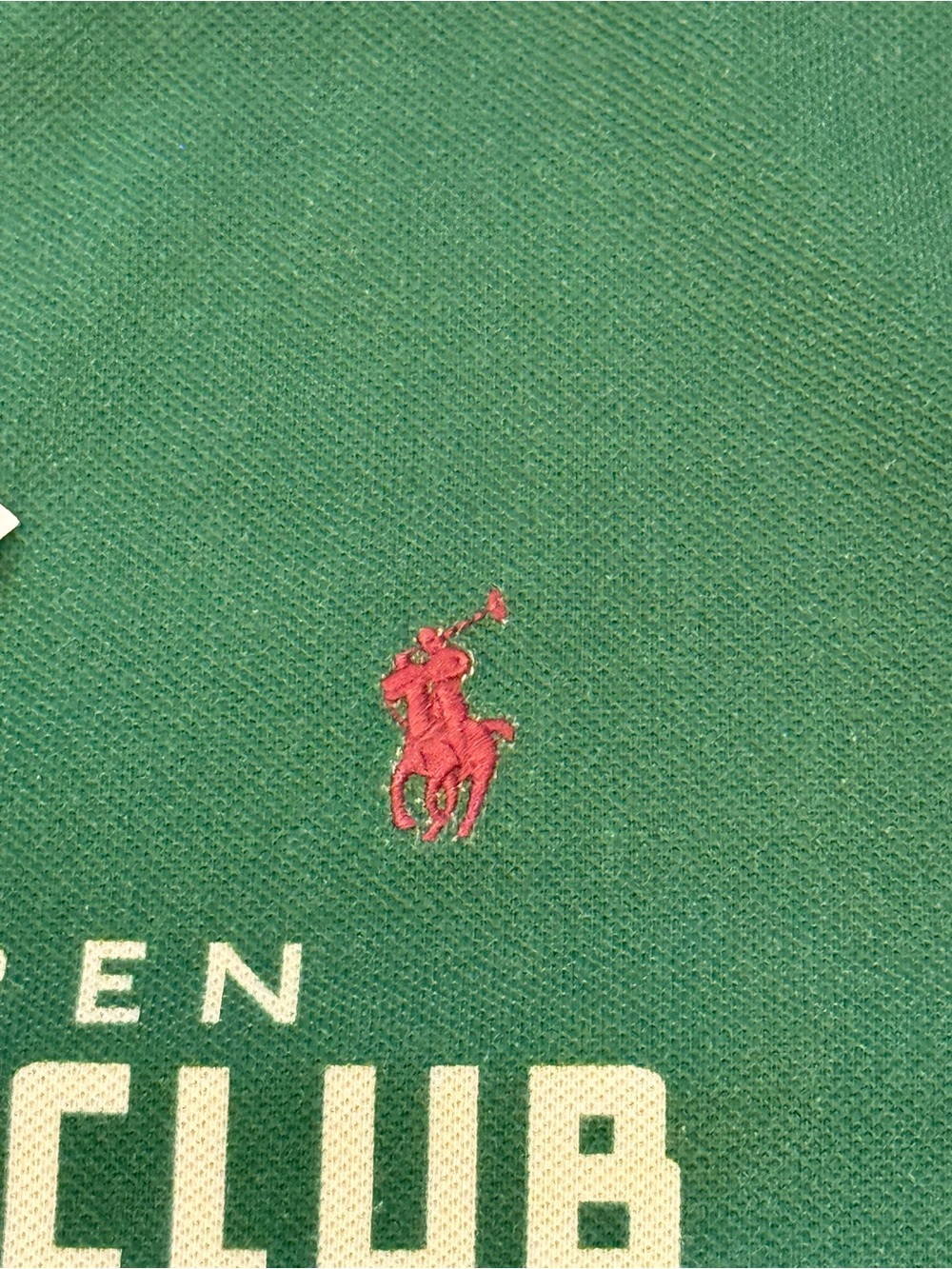 NWT Polo Ralph Lauren Green Bleecker Run Club Graphic Polo P-wing Classic fit XL - Picture 3 of 9